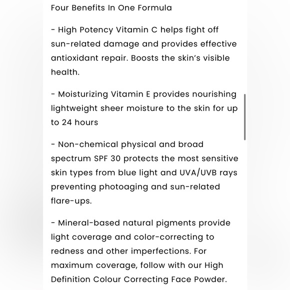 COMPLEXION PERFECTOR one color for ANY skin blends into skin tone to perfection - Picture 4 of 5